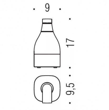 Дозатор COLOMBO DESIGN ALIZE B9331 настольный цвет хром