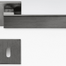Дверная ручка Colombo Design ALBA LC91R графит матовый/графит в комплекте с накладками под ключ для межкомнатных дверей