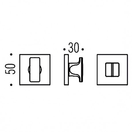 Фиксатор сантехнический Colombo Design Rosetta MM29 BZG графит