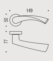 Дверная ручка Colombo Design FLESSA CB51RSB золото