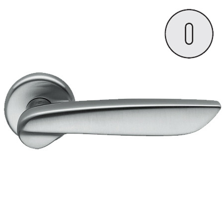 Дверная ручка Colombo Design DAYTONA PF11R хром матовый в комплекте с накладками под ключ для межкомнатных дверей