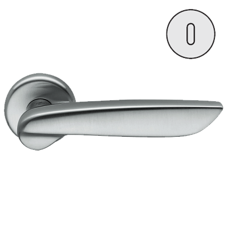 Дверная ручка Colombo Design DAYTONA PF11R хром матовый в комплекте с накладками под ключ для межкомнатных дверей