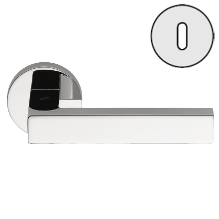 Дверная ручка Colombo Design ELLE BD11R хром в комплекте с накладками под ключ для межкомнатных дверей