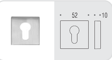 Накладка под цилиндр Colombo Design Rosetta MM13 черный матовый