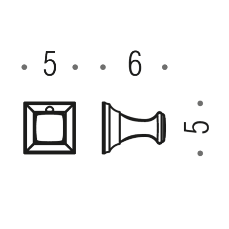 Крючок COLOMBO DESIGN PORTOFINO CD97 одинарный большой цвет хром