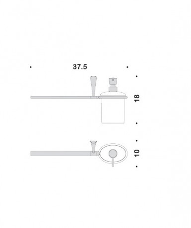 Полотенцедержатель с дозатором COLOMBO DESIGN LAND B2874DX настенный цвет хром