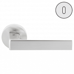 Дверная ручка Colombo Design ROBOCINQUE ID61R хром матовый в комплекте с накладками под ключ для межкомнатных дверей