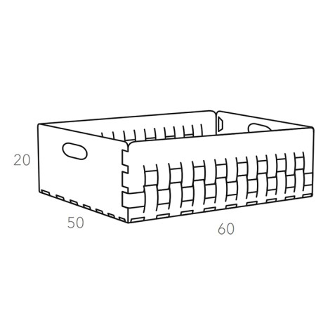 Корзинка COLOMBO DESIGN ADJ 1049.09/30 настольная напольная цвет коньяк/бордо