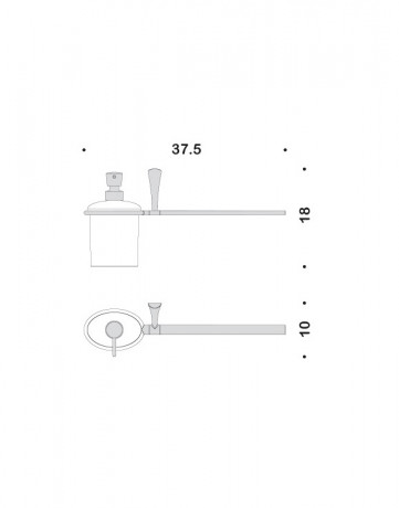 Полотенцедержатель с дозатором COLOMBO DESIGN LAND B2874SX настенный цвет хром