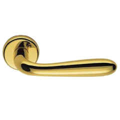 Дверная ручка Colombo Design ROBOT CD41R золото в комплекте с накладками под ключ для межкомнатных дверей