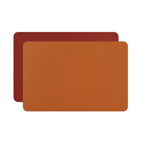 Плейсмат COLOMBO DESIGN ADJ 1002.09/30 настольный двухсторонний цвет коньяк/бордо