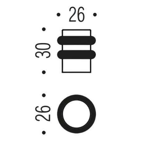 Ограничитель дверной Colombo Design CD412 хром