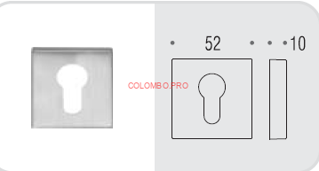 Накладка под цилиндр Colombo Design Rosetta MM13 графит