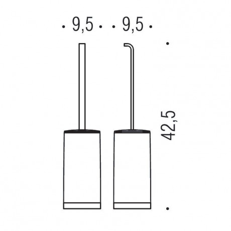 Ершик COLOMBO DESIGN TIME W4206 напольный цвет хром