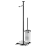 Стойка COLOMBO DESIGN PORTOFINO B3218 напольная с держателем туалетной бумаги и ершиком цвет хром