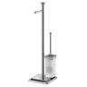 Стойка COLOMBO DESIGN PORTOFINO B3218 напольная с держателем туалетной бумаги и ершиком цвет хром