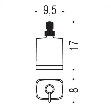 Дозатор COLOMBO DESIGN TIME W4280 настенный цвет хром