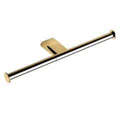 Держатель туалетной бумаги COLOMBO DESIGN MINI B4090.OM двойной без крышки цвет золото матовое