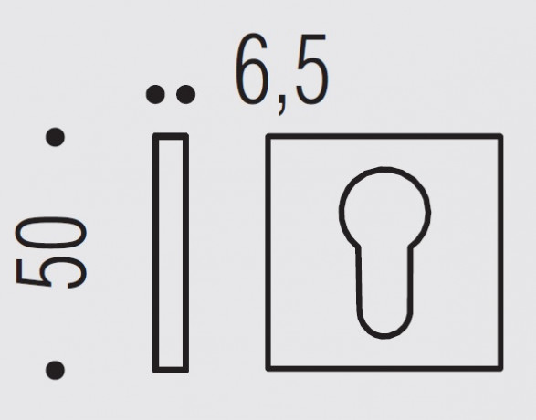 Накладка под цилиндр Colombo Design Rosetta FF23 хром матовый