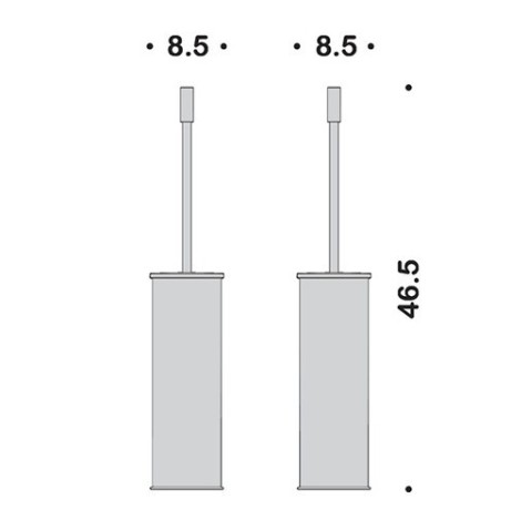 Ершик COLOMBO DESIGN PLUS W4961.GM напольный цвет графит матовый