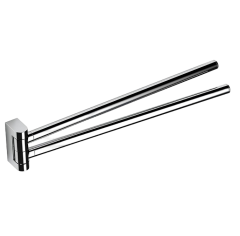 Полотенцедержатель COLOMBO DESIGN MINI B4012 двойной цвет хром