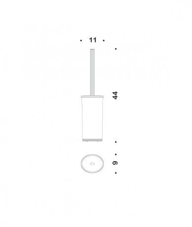 Ершик COLOMBO DESIGN LAND B2806 напольный цвет хром