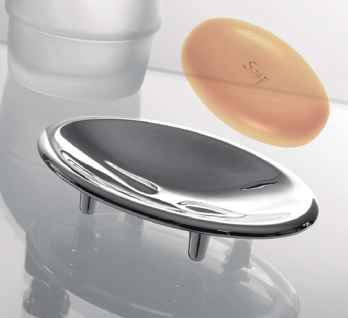 Мыльница COLOMBO DESIGN KHALA B1840 настольная цвет хром