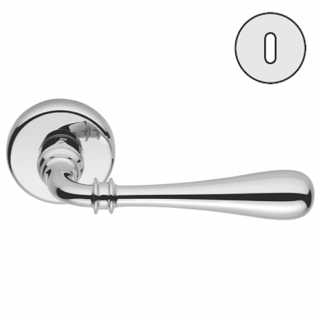 Дверная ручка Colombo Design IDA ID31R хром в комплекте с накладками под ключ для межкомнатных дверей