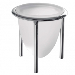 Стакан COLOMBO DESIGN KHALA B1841 настольный цвет хром