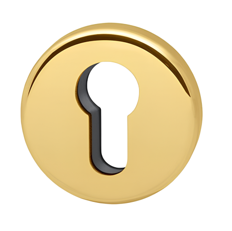 Накладка под цилиндр Colombo Design Rosetta CD63 GB золото