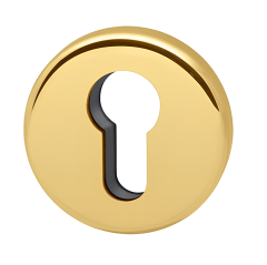 Накладка под цилиндр Colombo Design Rosetta CD63 GB золото