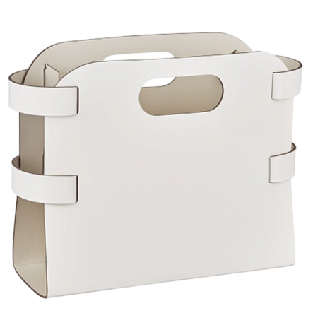 Журнальница COLOMBO DESIGN ADJ 9868.10/16 настольная напольная цвет белый/панна котта