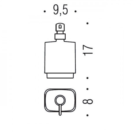 Дозатор COLOMBO DESIGN TIME W4281 настольный цвет хром