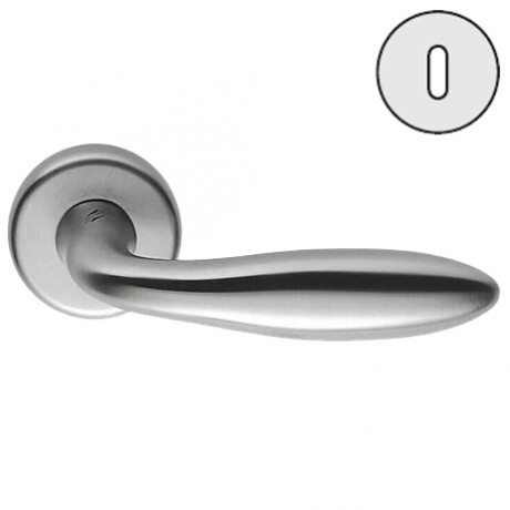 Дверная ручка Colombo Design MACH CD81R хром матовый в комплекте с накладками под ключ для межкомнатных дверей