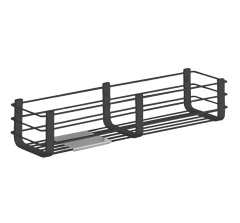 Полочка корзинка COLOMBO DESIGN ANGOLARI B9633.NM одинарная цвет черный матовый