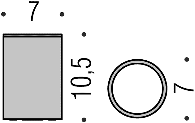 Стакан COLOMBO DESIGN PLUS/MINI W4941.GM настольный цвет графит матовый
