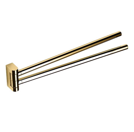 Полотенцедержатель COLOMBO DESIGN MINI B4012.OM двойной цвет золото матовое