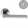 Дверная ручка Colombo Design GIRA JM11R хром в комплекте с накладками под ключ для межкомнатных дверей