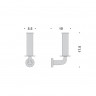 Держатель запасного рулона бумаги COLOMBO DESIGN BASIC B2790 настенный цвет хром