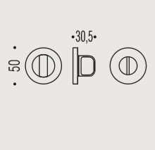 Фиксатор сантехнический Colombo Design Rosetta FF19 BZG хром матовый