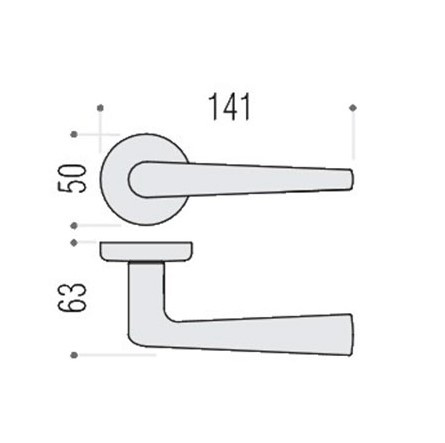 Дверная ручка Colombo Design ROBOTRE CD91RSB хром
