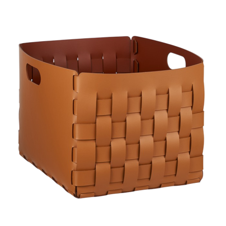 Корзинка COLOMBO DESIGN ADJ 1048.09/30 настольная напольная цвет коньяк/бордо