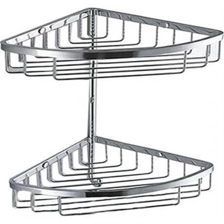 Полочка корзинка COLOMBO DESIGN ANGOLARI B9604 угловая одинарная с крючком цвет хром