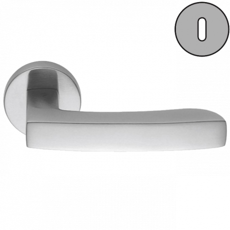 Дверная ручка Colombo Design VIOLA AR21R хром матовый в комплекте с накладками под ключ для межкомнатных дверей