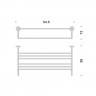 Полотенцедержатель COLOMBO DESIGN BASIC B2787 Полка двойная цвет хром