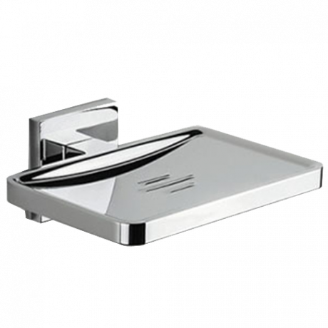 Мыльница COLOMBO DESIGN BASICQ B3781 настенная несъемная цвет хром