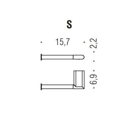 Держатель туалетной бумаги COLOMBO DESIGN MINI B4008SX без крышки левый цвет хром