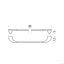 Полотенцедержатель COLOMBO DESIGN KHALA B1812 широкий цвет хром