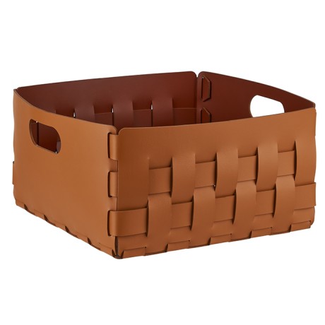 Корзинка COLOMBO DESIGN ADJ 1045.09/30 настольная напольная цвет коньяк/бордо